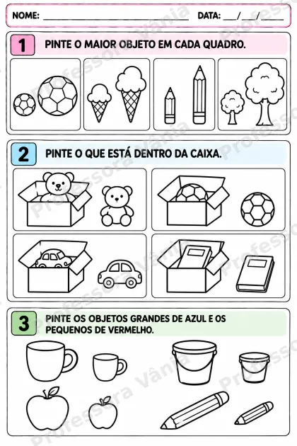 Prévia de KIT TDAH 1º ANO: Português e Matemática (PDF com 20 atividades)