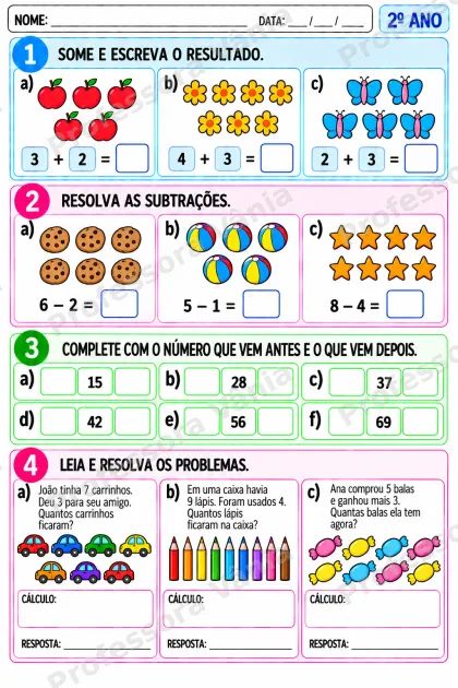 Prévia de 💗 ATIVIDADES ADAPTADAS PARA TDAH – 2º ANO