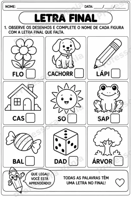 Prévia de 📚 ALFABETIZAÇÃO – 1º ANO ✏️💗