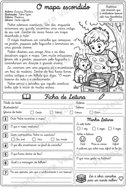 Prévia de 📚 FICHAS DE LEITURA – 3º ANO