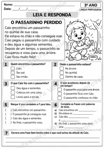 Prévia de KIT DE LÍNGUA PORTUGUESA – 3º ANO 📚✏️