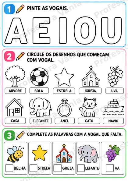 Prévia de KIT TDAH 1º ANO: Português e Matemática (PDF com 20 atividades)