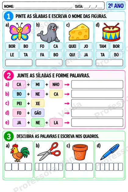 Prévia de 💗 ATIVIDADES ADAPTADAS PARA TDAH – 2º ANO