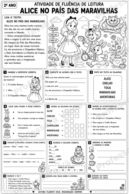 Prévia de ✨ KIT FLUÊNCIA DE LEITURA – CONTOS CLÁSSICOS