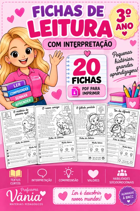📚 FICHAS DE LEITURA – 3º ANO