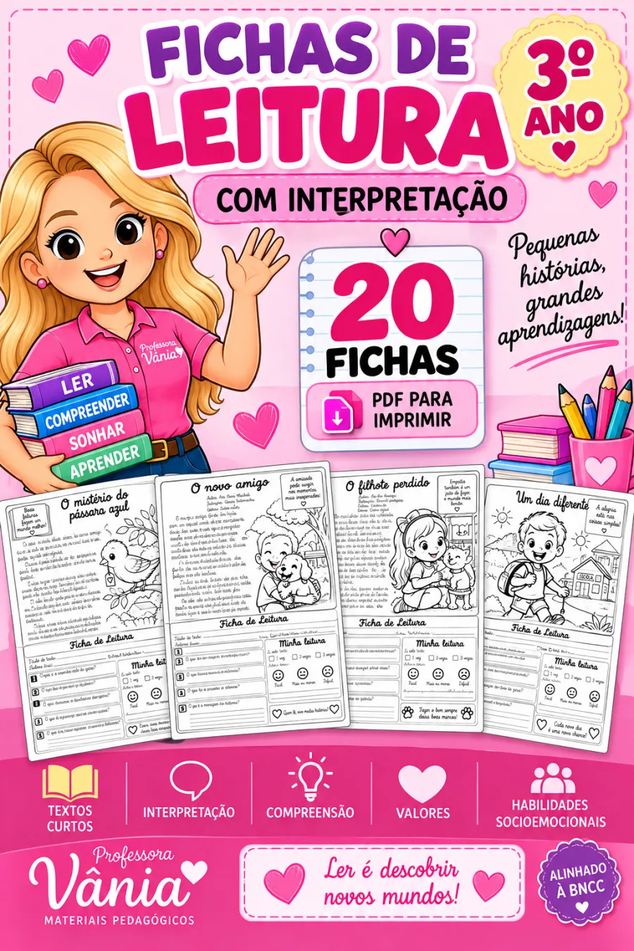 📚 FICHAS DE LEITURA – 3º ANO